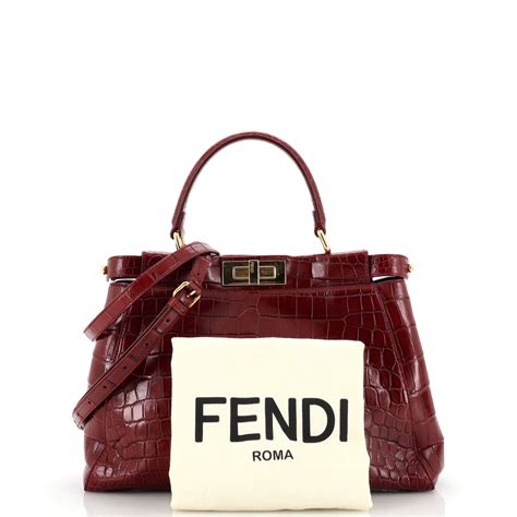 fendi peekaboo europe|Fendi peekaboo crocodile.